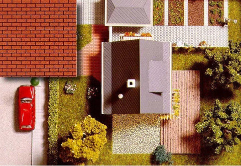 Busch 7038 HO/OO Gauge Brick Card Sheets (2)