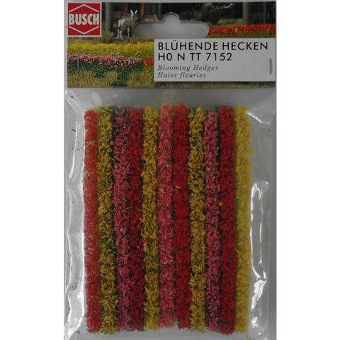 Busch 7152 HO Gauge 10 Blooming Hedges