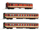 Roco 74052 HO Gauge OBB E712 Villach-Salzburg Express Train Coach Set (3) IV
