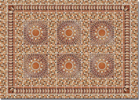 Busch 7414 HO/OO Gauge Victorian Rug Card Sheets (2)