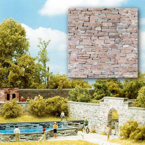 Busch 7423 HO/OO Gauge Sandstone Card Sheets (2)