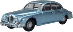 Oxford Diecast 76JAG2008 1:76/OO Gauge Jaguar Mk2 Opalescent Silver Blue