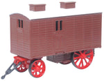 Oxford Diecast 76LW005 1:76/OO Gauge Living Wagon Brown