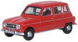 Oxford Diecast 76RN002 1:76/OO Gauge Renault 4 Red