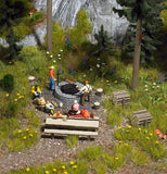 Busch 7781 HO/OO Gauge Forest Park and BBQ Pit