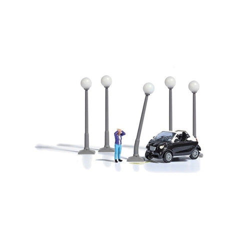Busch 7821 HO/OO Gauge Smart Car Crash Scene
