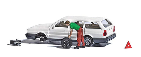Busch 7827 HO/OO Gauge Flat Tyre Action Set