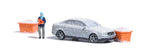 Busch 7858 HO/OO Gauge Accident with Snowy Car