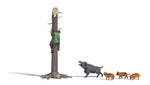 Busch 7958 HO/OO Gauge Wild Boar Attack