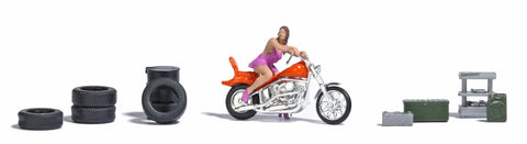 Busch 79811 HO/OO Gauge Biker Model