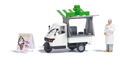 Busch 7991 HO/OO Gauge Piaggio Ape Ice Cream Truck