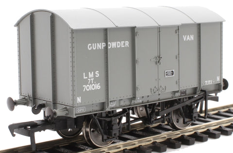 Rapido Trains 902006 OO Gauge Gunpowder Van LMS No.701016 (RCH Pattern)