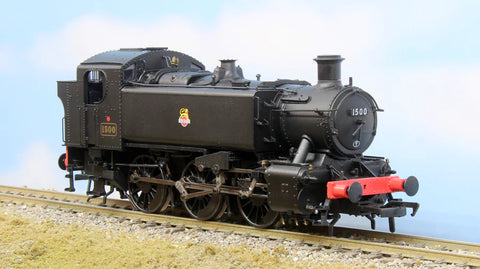 Rapido Trains 904002 OO Gauge 15xx BR Unlined Black Early Emblem 1500
