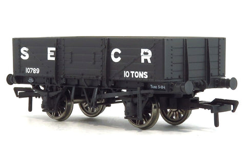 Rapido Trains 906011 OO Gauge 5 Plank Wagon SECR Grey 10789