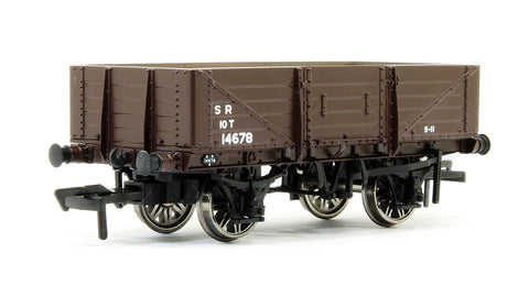 Rapido Trains 906016 OO Gauge 5 Plank Wagon SR Brown (Post-1936) 14678