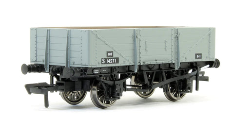 Rapido Trains 906018 OO Gauge 5 Plank Wagon BR Grey S14571