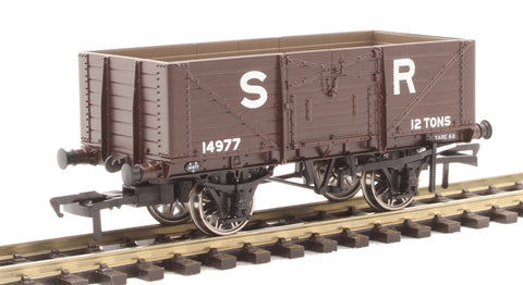Rapido Trains 907003 OO Gauge 7 Plank Wagon SR Brown (Pre-1936) 14997