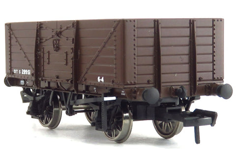 Rapido Trains 907008 OO Gauge 7 Plank Wagon SR Brown w BR Markings S28951