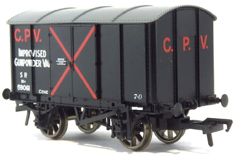 Rapido Trains 908013 OO Gauge Iron Mink No.59061 - GWR Improvised Gunpowder Van (Southern Railway Lettering)