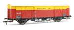 Rapido Trains 910012 OO Gauge Ferry Van ZJX No. KDB787210, S&T ‘Satlink’ red/yellow