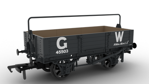 Rapido Trains 925016 OO Gauge GWR Four-Plank Open No.45503 (23″ Numbers)