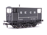 Rapido Trains 931002 OO Gauge SECR 6 Wheel Brake Van - No.2036 - SECR Grey