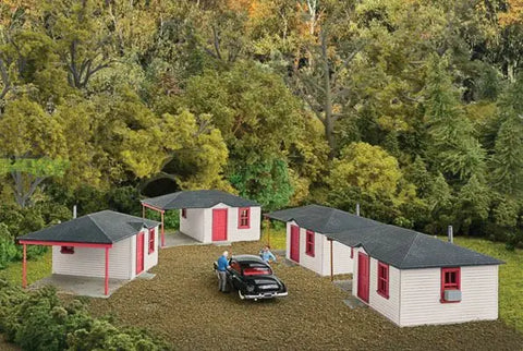 Walthers 933-3482 HO Gauge Motel Cabins (4) Kit