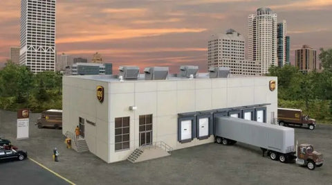 Walthers 933-4110 HO Gauge UPS Hub with Customer Centre Kit