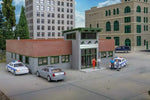 Walthers 933-4201 HO Gauge Modern Police Station Kit