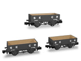 Rapido Trains 942002 N Gauge SECR Wagons Pack 2 – SECR Livery 5 Planks (Dia.1349)