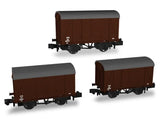Rapido Trains 942012 N Gauge SECR Wagons Pack 4 – SR post-36 Livery 12t Covered Vans (Dia.1426)