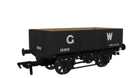 Rapido Trains 943004 OO Gauge 5 Plank Wagon Diagram O11 – GWR No.19818