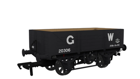 Rapido Trains 943018 OO Gauge 5 Plank Wagon Diagram O15 – GWR No.20306