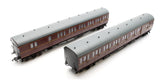 Rapido Trains 946005 OO Gauge Dia E140 B Set Coaches – BR Maroon (with lining)