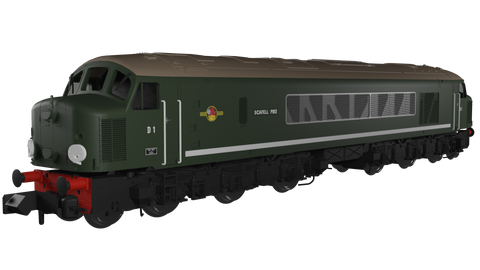 Rapido Trains 948001 N Gauge Class 44 – D1 “Scafell Pike” Plain BR Green
