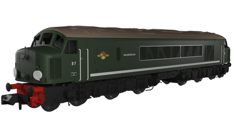 Rapido Trains 948502 N Gauge D7 “Ingleborough” Plain BR Green (DCC Sound)