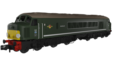 Rapido Trains 948503 N Gauge D2 “Helvellyn” BR Green With Small Yellow Panel (DCC Sound)