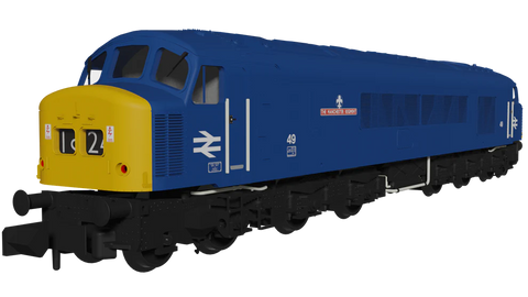 Rapido Trains 948605 N Gauge Class 45 49 “The Manchester Regiment” BR Blue With Headcode Blinds DCC Sound