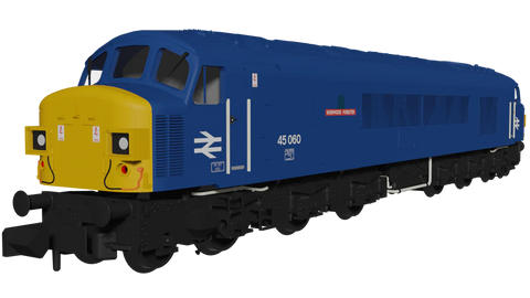 Rapido Trains 948608 N Gauge Class 45 45060 “Sherwood Forrester” BR Blue With Domino Headcodes DCC Sound