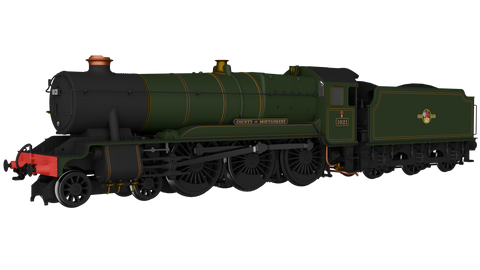 Rapido Trains 954508 OO Gauge GWR County No.1021 ‘County of Montgomery’ BR Lined Green Late Crest - DCC SOUND