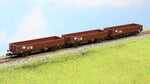 Rapido Trains 956001 N Gauge OAA Triple Pack – Bauxite with ABN yellow spot