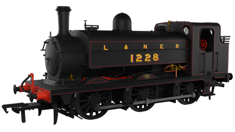 Rapido Trains 958003 OO Gauge LNER J52/2 No.1228 L&NER Black with Red Lining