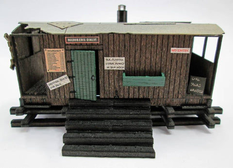 Ancorton 95872 OO Gauge Guard's Van Allotment Shed Laser Cut Kit