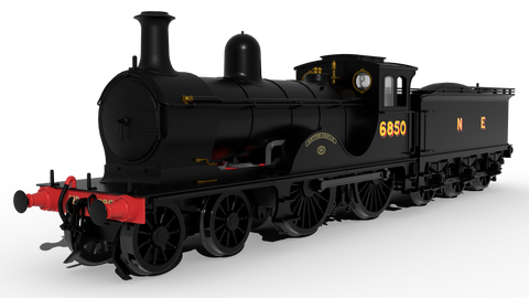 Rapido Trains 959507 OO Gauge GNoSR F Class No.6850 'Hatton Castle' - NE Wartime Black - DCC Sound