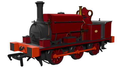 Rapido Trains 960008 OO Gauge Manning Wardle L Class - Plain Red
