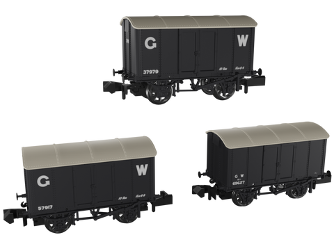 Rapido Trains 961002 N Gauge Iron Mink – GWR (Inter-War) Triple Pack