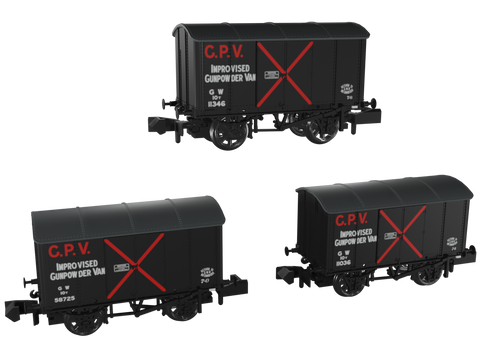 Rapido Trains 961003 N Gauge Iron Mink – GW at War Pack A Triple Pack