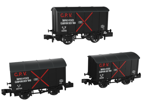 Rapdio Trains 961003 N Gauge Iron Mink – GW at War Pack A Triple Pack