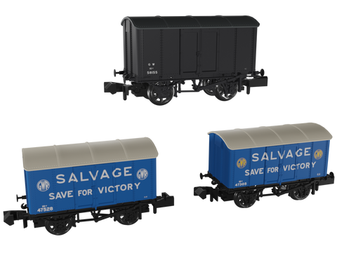 Rapido Trains 961004 N Gauge Iron Mink – GW at War Pack B Triple Pack