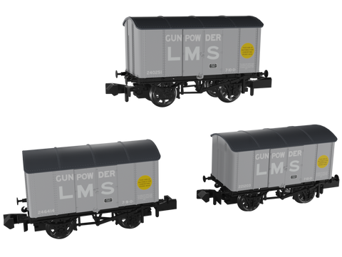 Rapido Trains 961006 N Gauge Not Quite Minks – LMS Acid Triple Pack